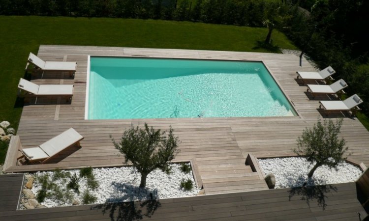 Couleurs PVC armée pour piscine - Beige