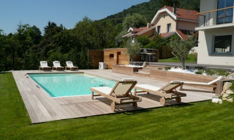 Dallage IPE  pour piscine - Saint-Nazaire-Les-Eymes
